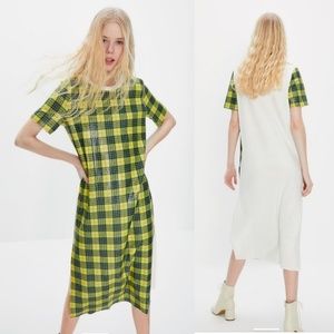 Zara Trafaluc Plaid Dress